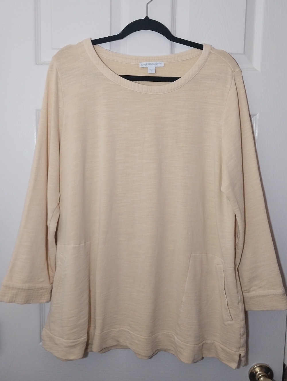 Pure Jill J.Jill Yellow Oversized Top With Pockets Size XL